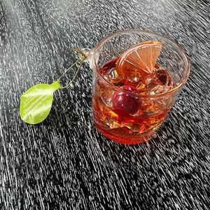 Old Fashioned Cocktail Ornament NWT